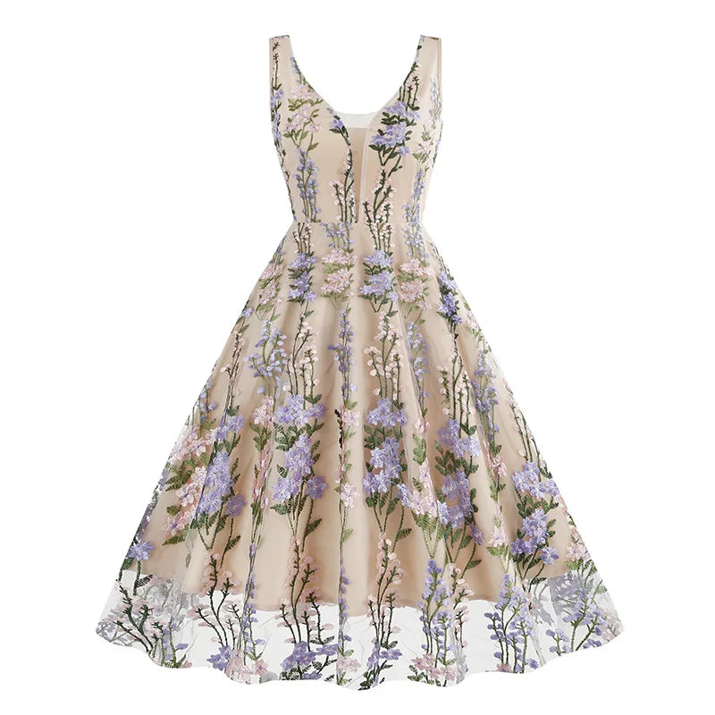 Robe corset vintage violette