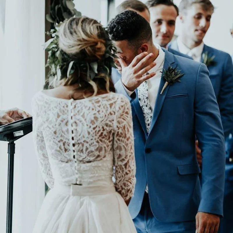 Robe de mariée bohème vintage dos