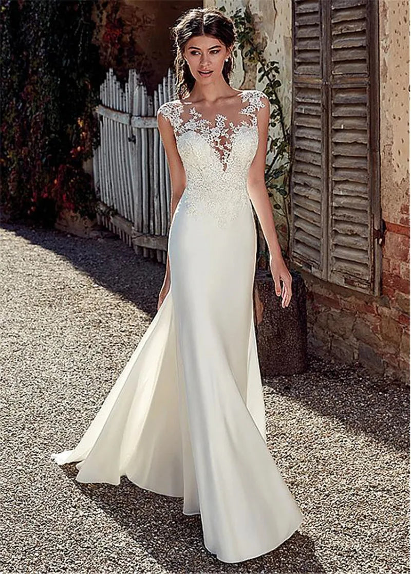 Robe de mariage vintage sirène rue