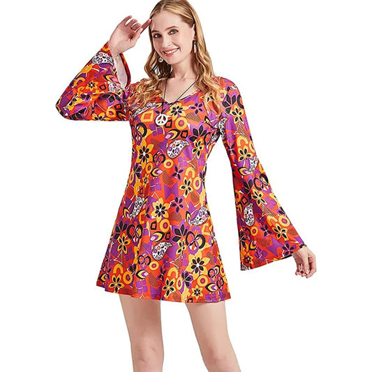 Robe hippie courte vintage