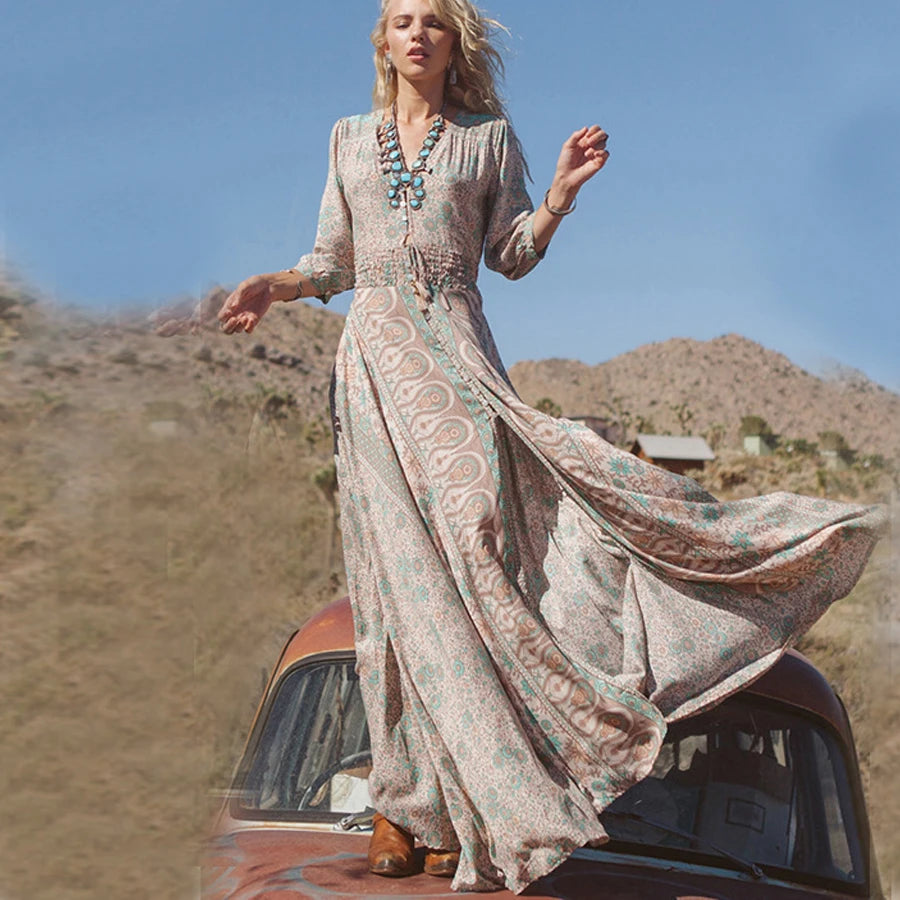 Robe hippie vintage modèle