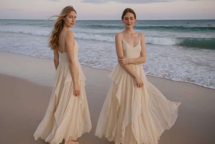 Robe vintage de mariage  2 filles