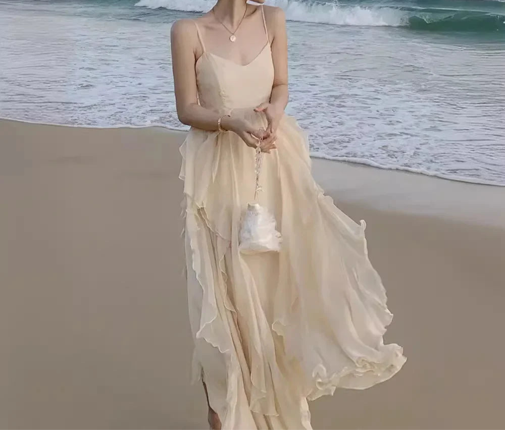 Robe vintage de mariage plage