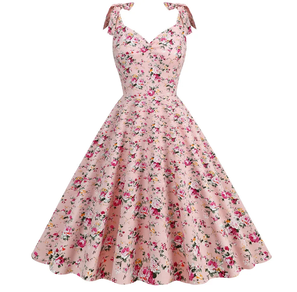 Robe vintage à fleurs
