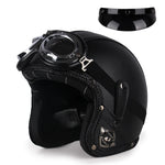 Casque moto rétro avec lunettes - Vignette | StyleVintage™ 