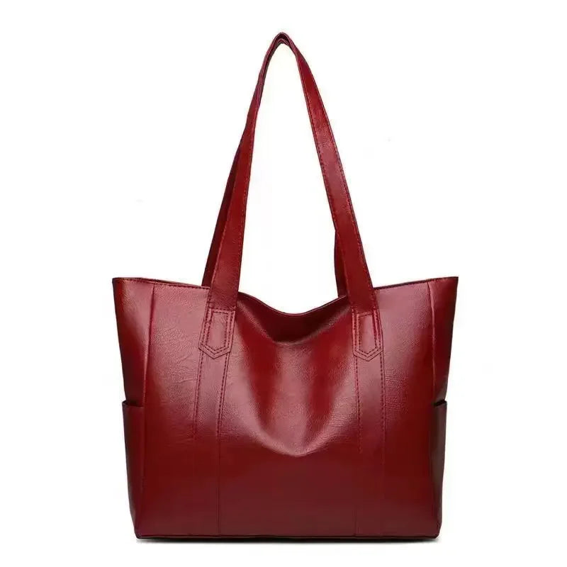 Sac cuir vintage rouge