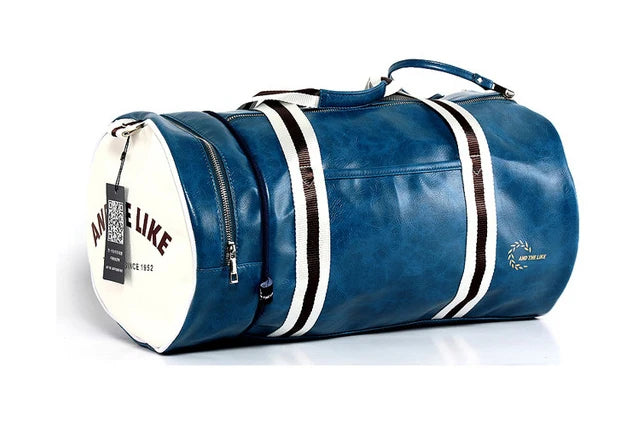 Sac de sport vintage bleu