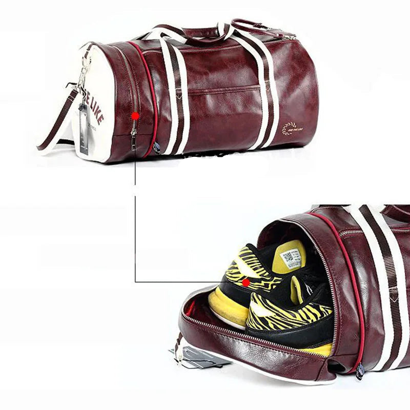 Sac de sport vintage fermeture