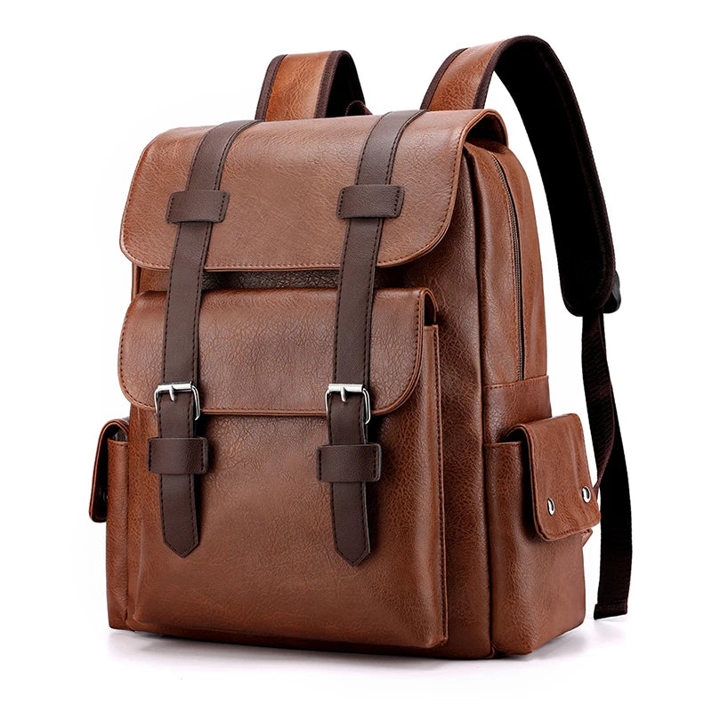 Sac à dos vintage marron