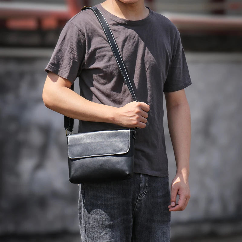 Sac homme vintage noir