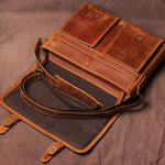 Sac messager en cuir - Vignette | StyleVintage™ 