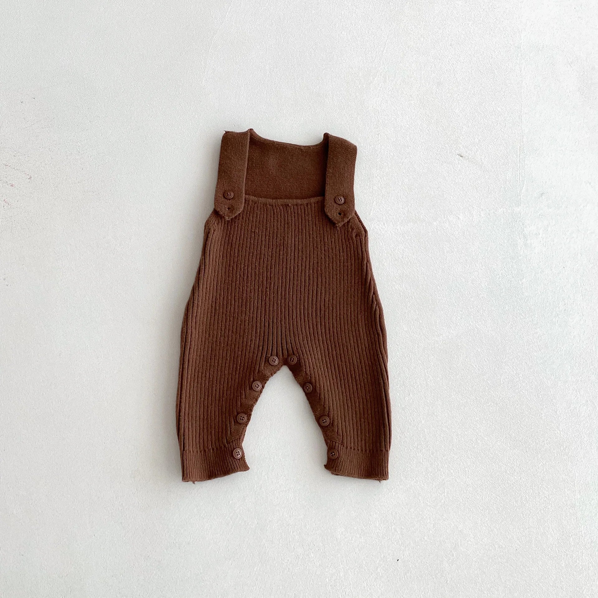 Salopette enfant vintage marron 
