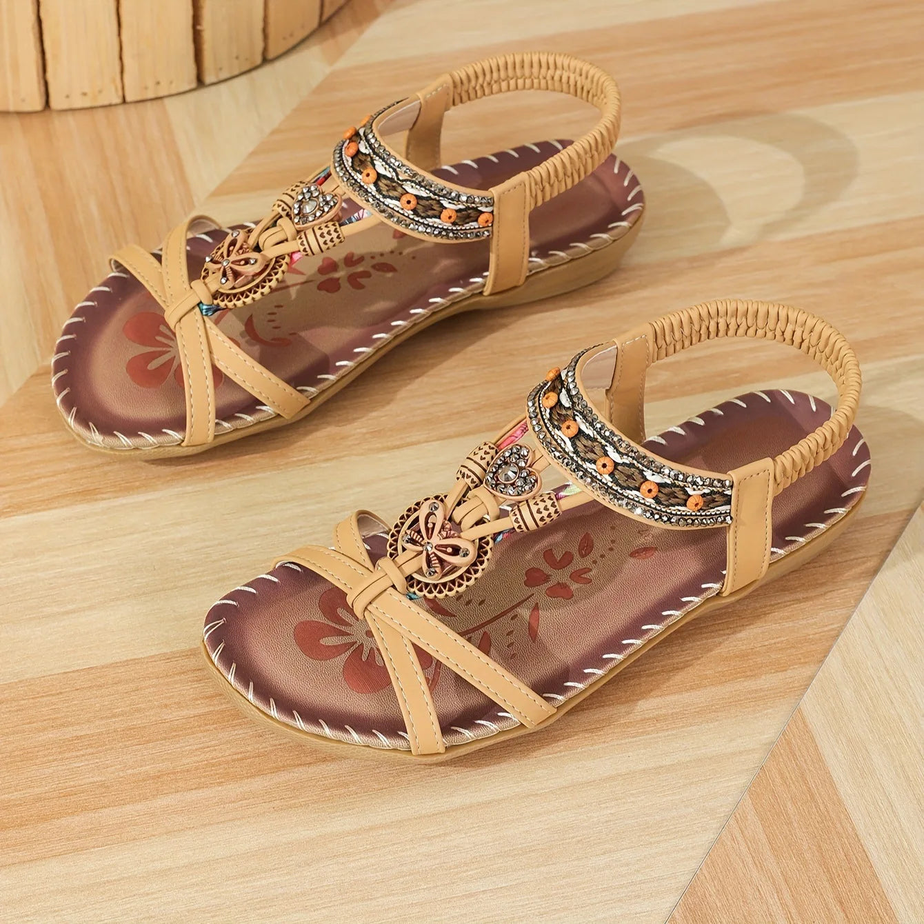 Sandale de plage vintage crème