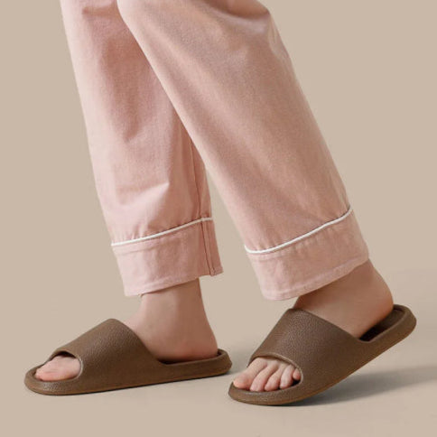 Sandale vintage antidérapant marron rose