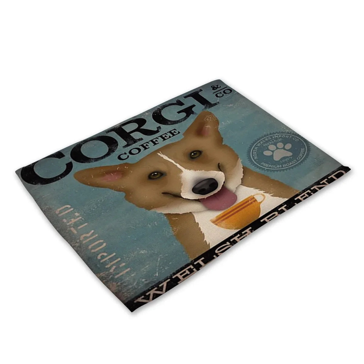 Set de table vintage chien berger 