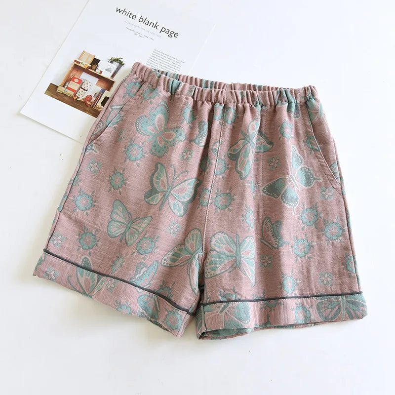 Short femme vintage rose
