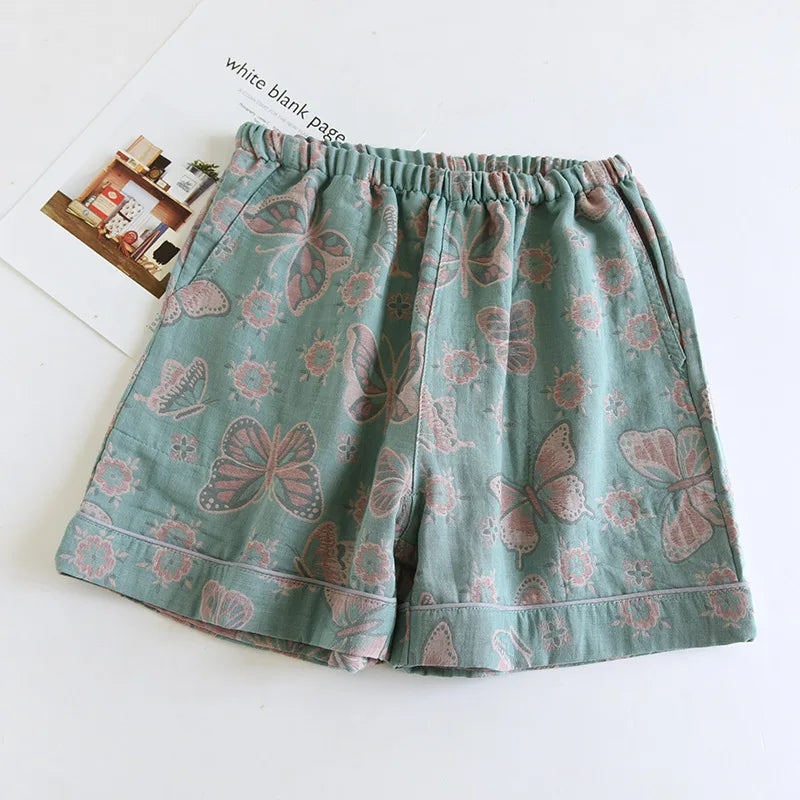 Short femme vintage vert pomme