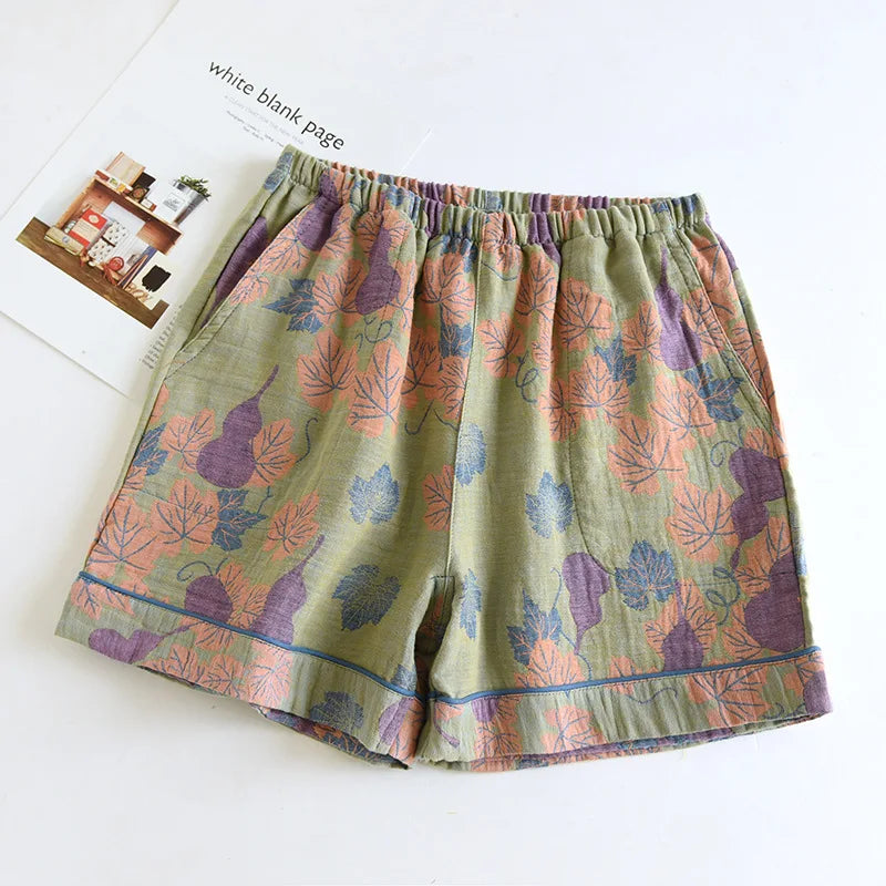 Short femme vintage vert retro
