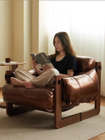 Sofa en cuir de luxe vintage - Vignette | StyleVintage™ 