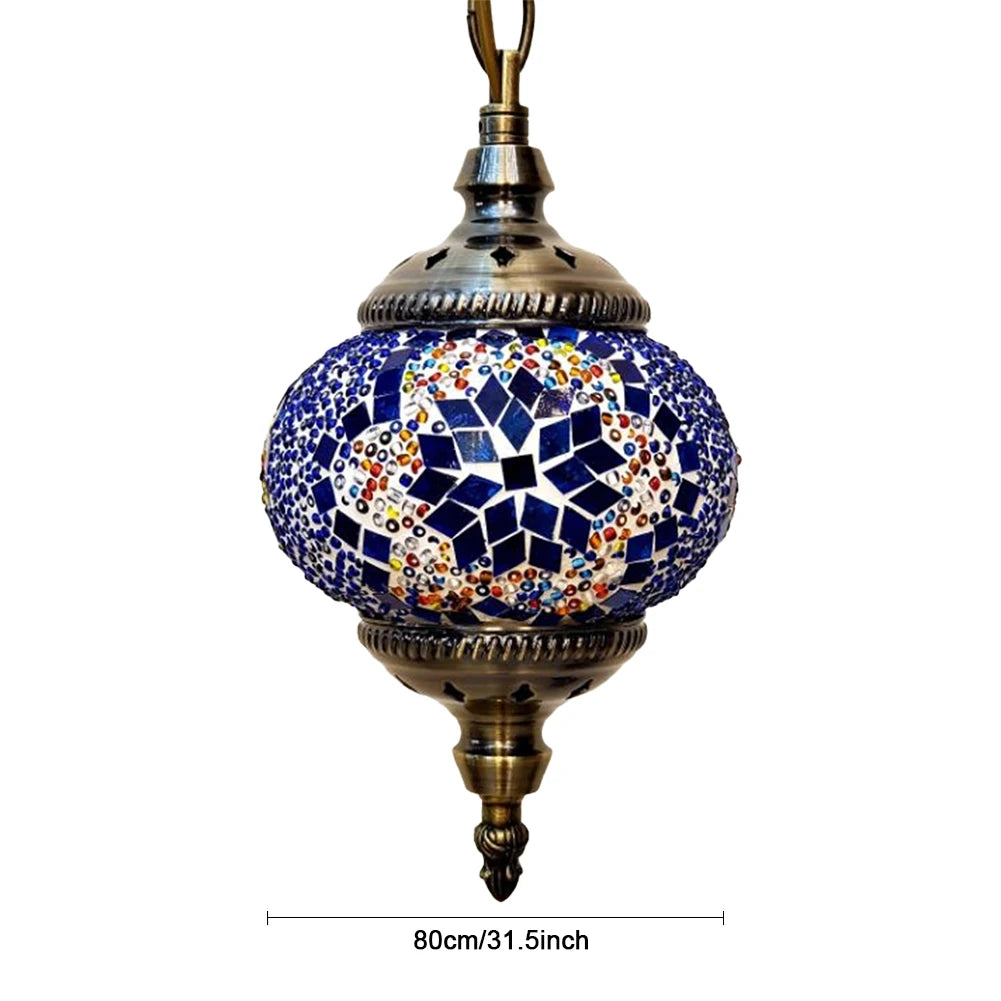Suspendu lampe mosaïque style orientale vintage tailles 