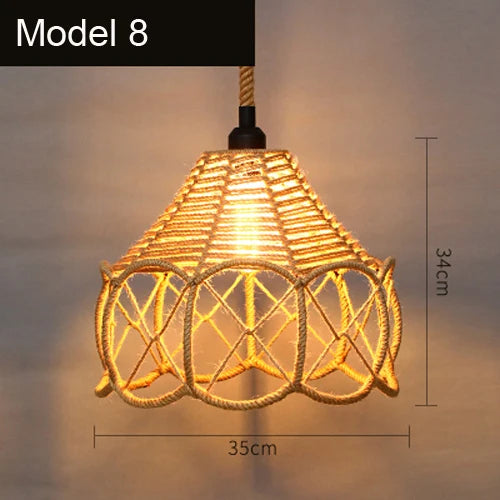 Suspension corde vintage 35 cm