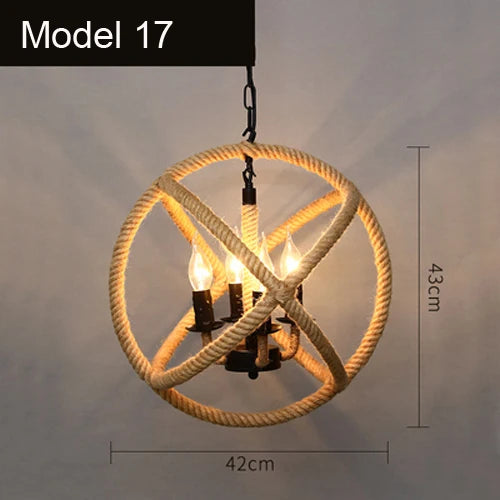 Suspension corde vintage année 60