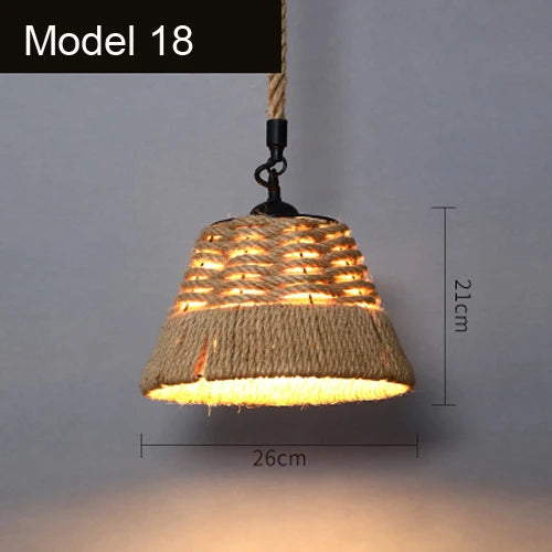 Suspension corde vintage bonnet