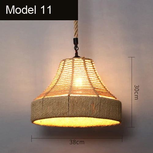 Suspension corde vintage chapeau