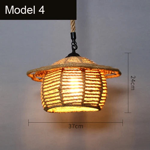 Suspension corde vintage nordique