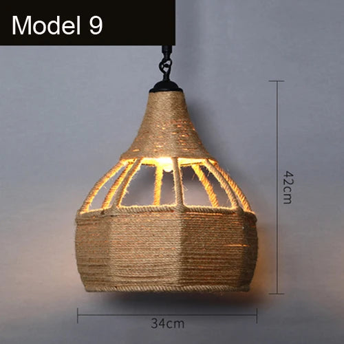 Suspension corde vintage style 