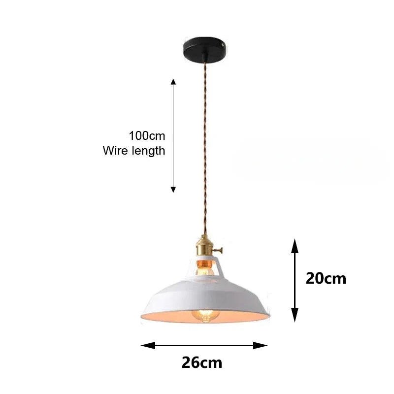 Suspension cuisine vintage blanc