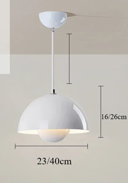 Suspension nordique vintage blanc