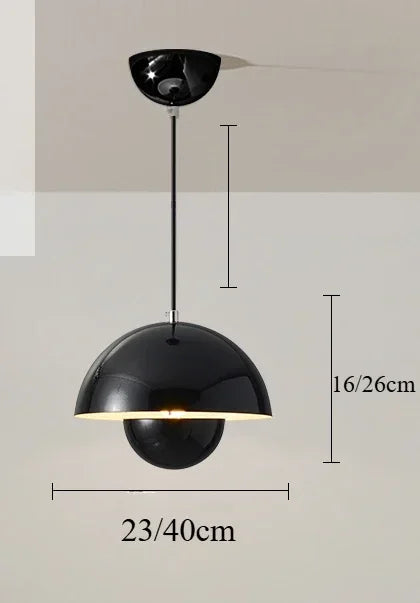Suspension nordique vintage noir