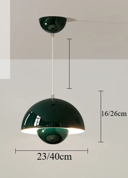 Suspension nordique vintage vert