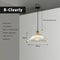 Suspension vintage nordique transparent