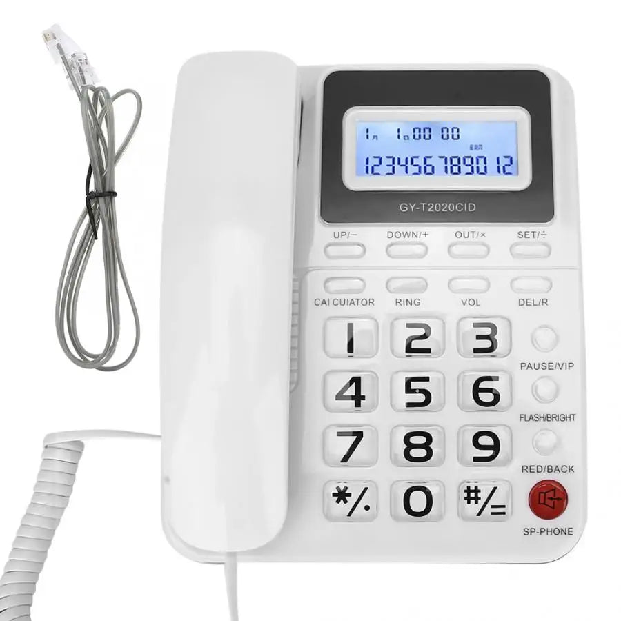 Téléphone classique vintage blanc