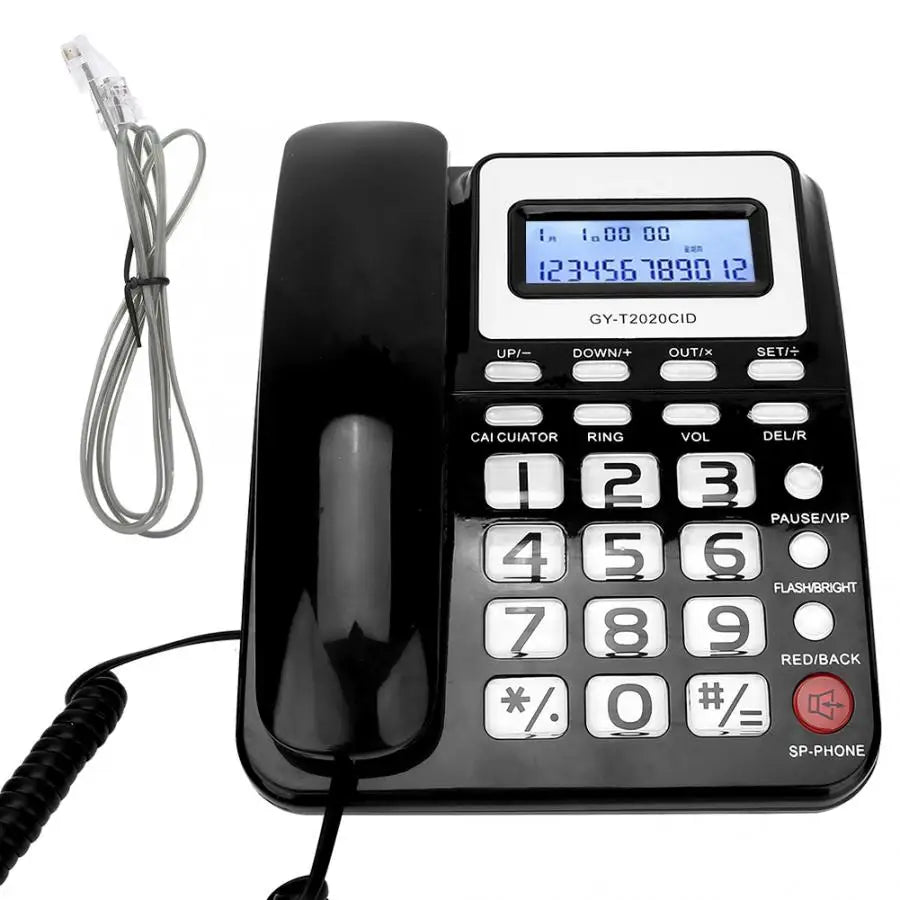 Téléphone classique vintage noir