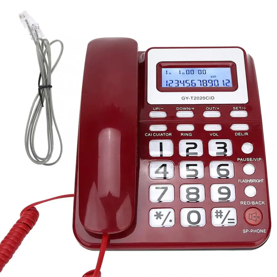 Téléphone classique vintage rouge