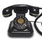 Téléphone fixe vintage noir