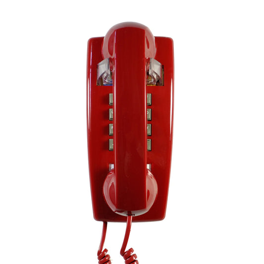 Téléphone murale rouge vintage