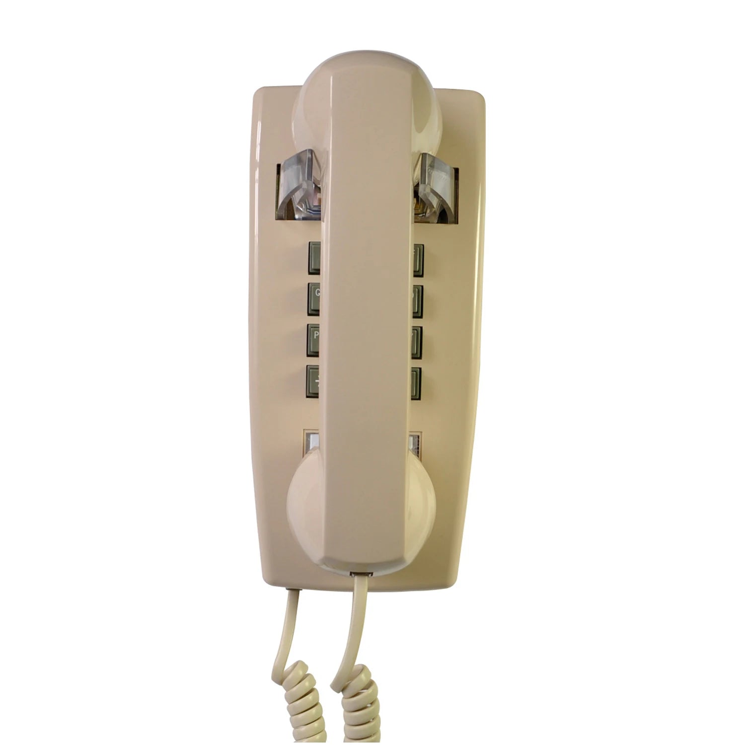 Téléphone murale rouge vintage blanc