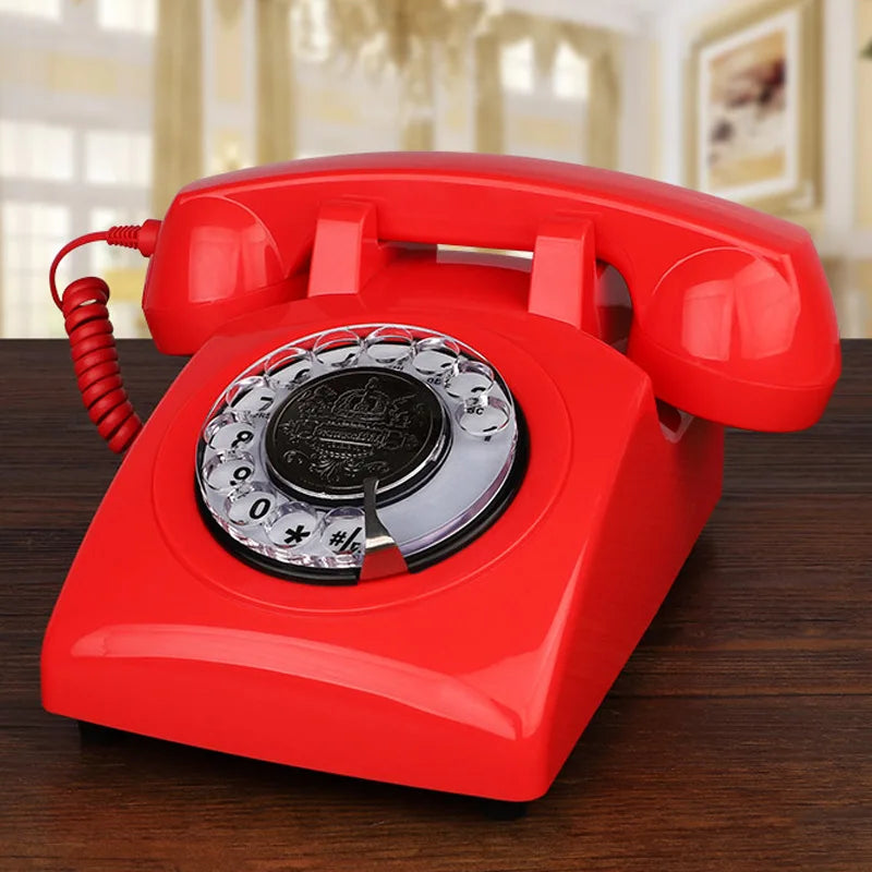 Téléphone rouge vintage