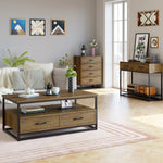 Table basse vintage industrielle - Vignette | StyleVintage™ 