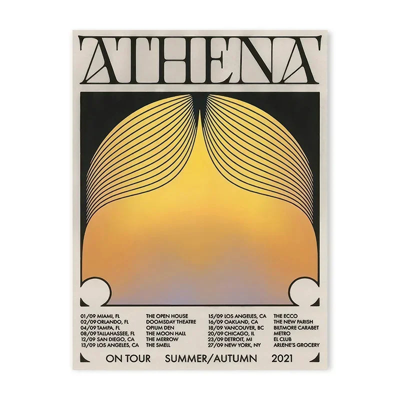 Tableau vintage salon athena