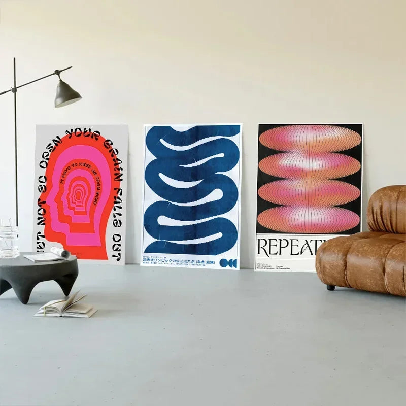 Tableau vintage salon grand