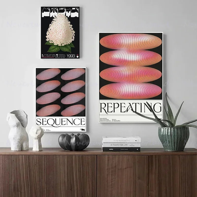 Tableau vintage salon meuble