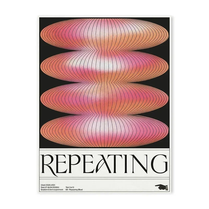Tableau vintage salon repeating