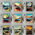 Tableau voiture vintage - Vignette | StyleVintage™ 