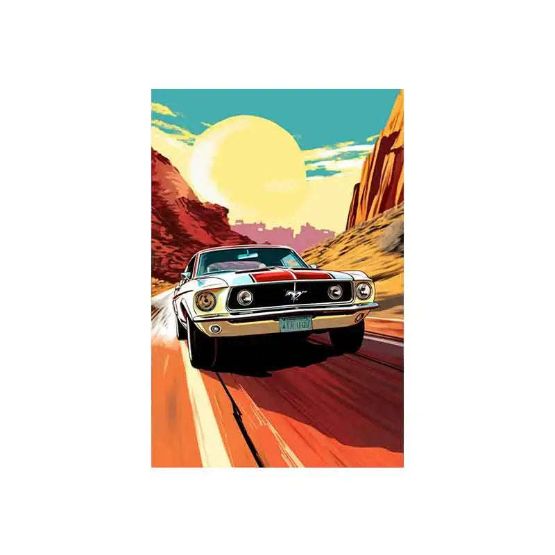 Tableau voiture vintage face avant