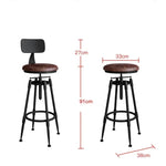 Tabouret comptoir industriel vintage - Vignette | StyleVintage™ 